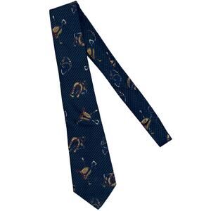 Men’s Brittany Bay Houndstooth Print W/ Horse Shoe Instrument Design 100% cotton